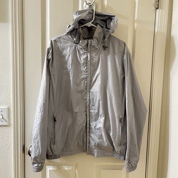 Zegna Sport Light Shell Project Windbreaker Jacket Gray Hooded Men's XL